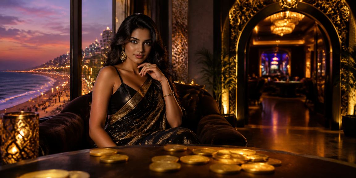 Andar Bahar card game table with cards laid out